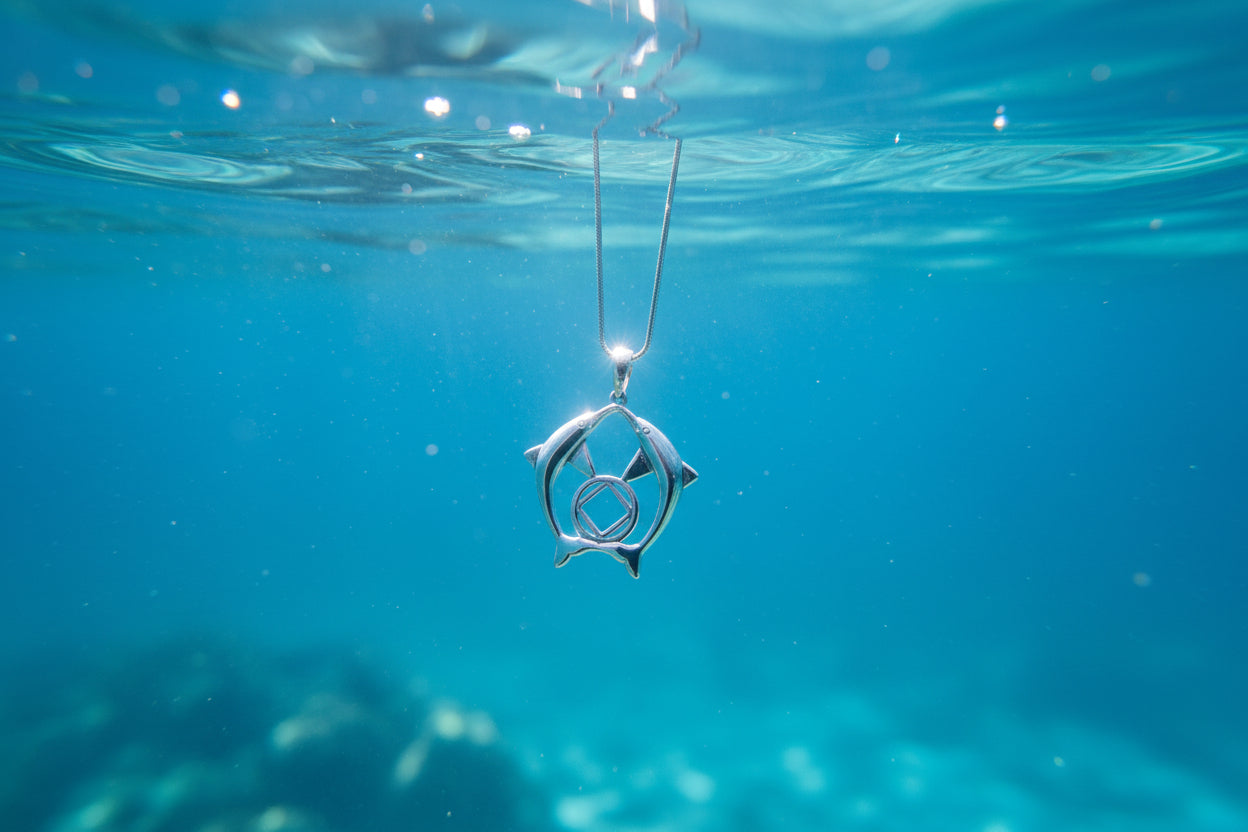 Dolphins NA Pendant .925 sterling silver