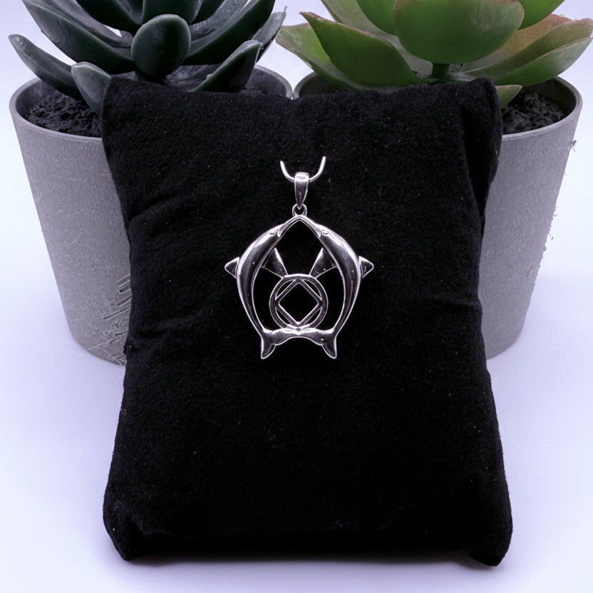 Dolphins NA Pendant .925 sterling silver