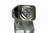 NA Service Symbol Ring with a large Cubic Zirconia Stone .925
