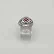 NA Sterling Silver Service Symbol Ring with CZ & NA on the sides