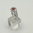 NA Sterling Silver Service Symbol Ring with CZ & NA on the sides