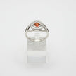 NA Sterling Silver Service Symbol Ring with CZ & NA on the sides