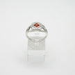 NA Sterling Silver Service Symbol Ring with CZ & NA on the sides