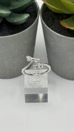 NA Service Symbol with Dragonfly Ring .925 Sterling Silver Ring