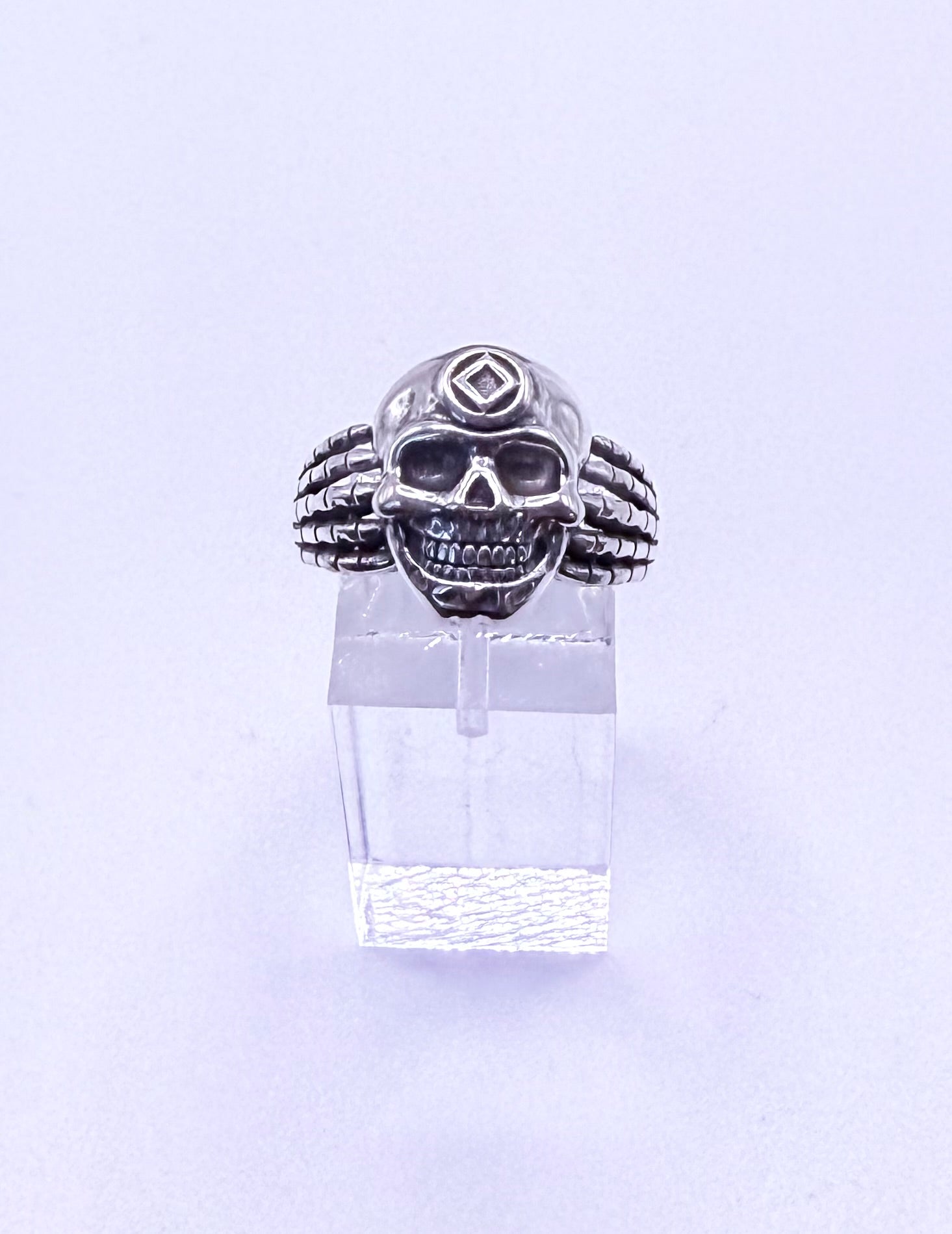 Skull with NA Service Symbol .925 Sterling silver