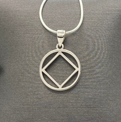 Small NA Service Symbol Pendant  .925 sterling silver image 0