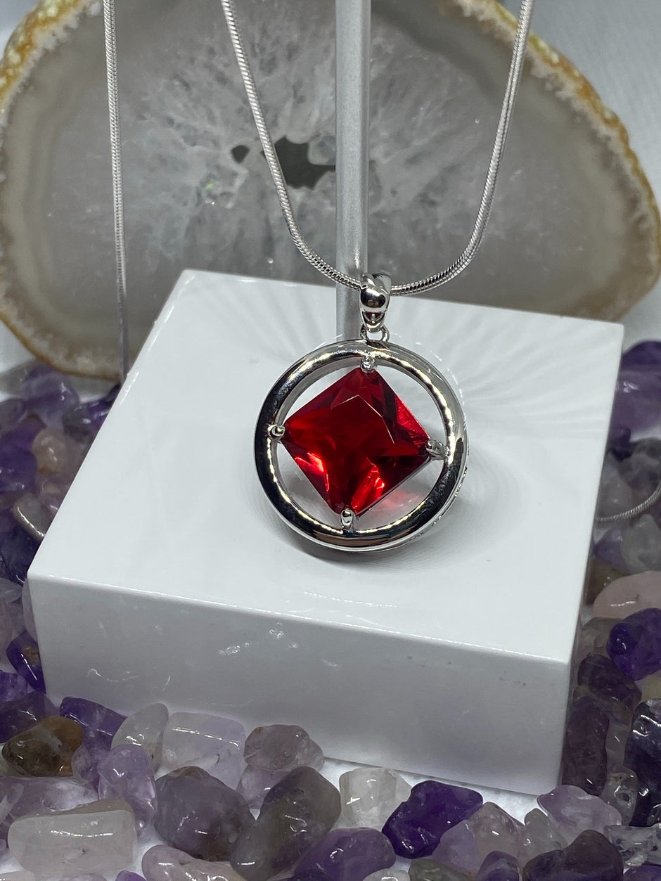 NA Service Symbol with colored CZ stone image 1