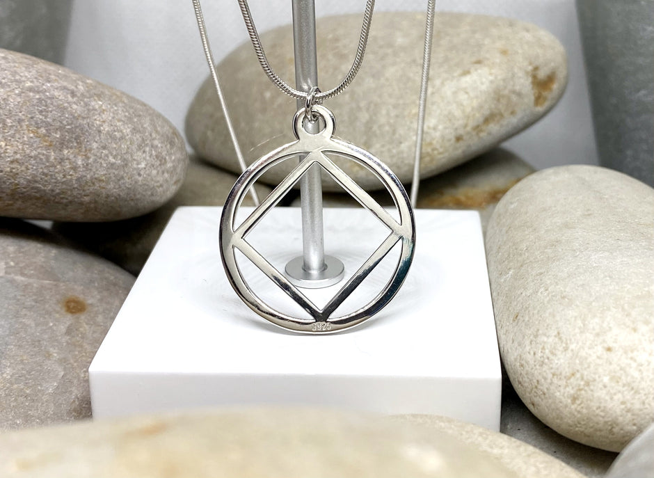 Large NA service Symbol Pendant .925 sterling image 0