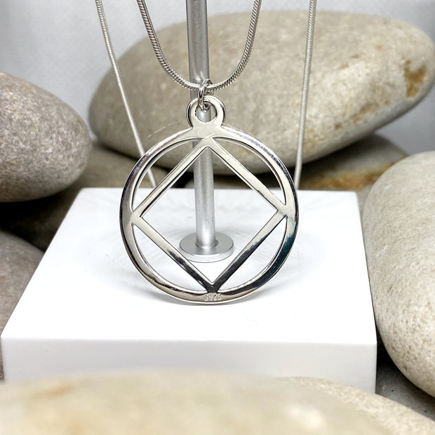 Large NA service Symbol Pendant .925 sterling image 0