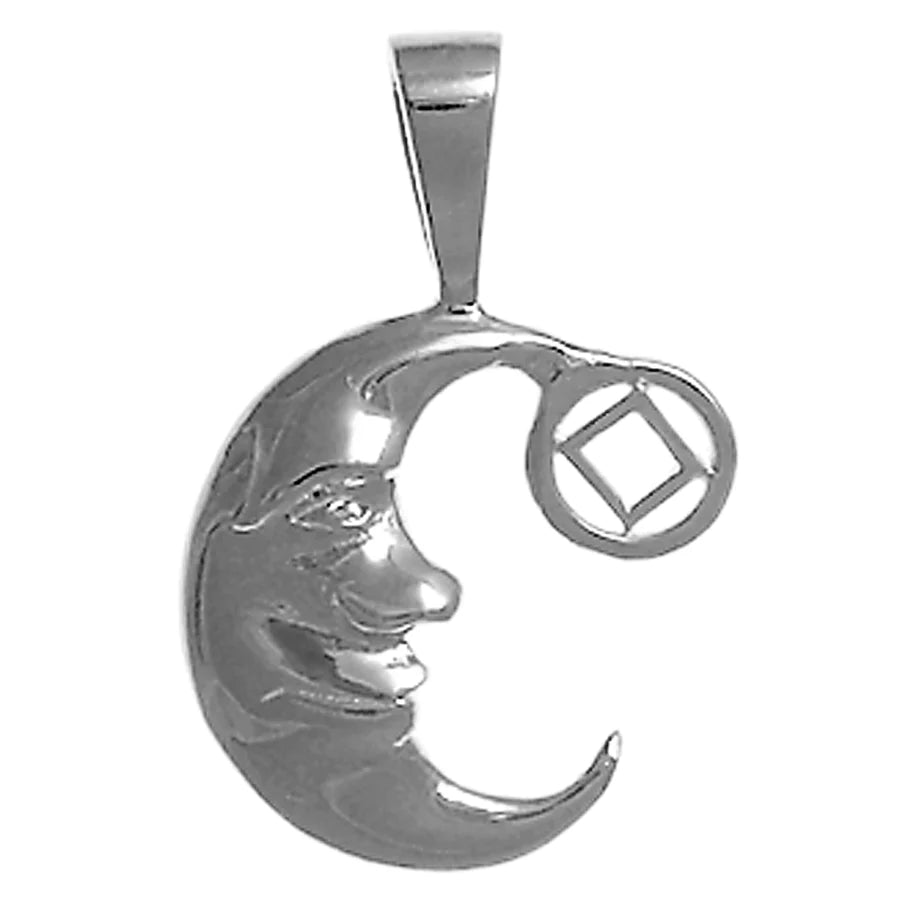 Moon NA Pendant .925 sterling silver image 1