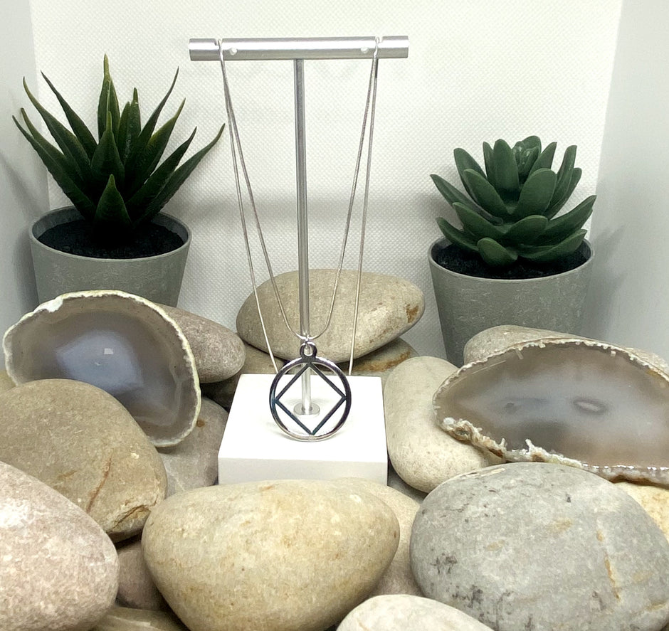 Large NA service Symbol Pendant .925 sterling image 1