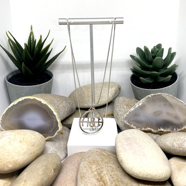 Large H&I Pendant .925 sterling silver image 1