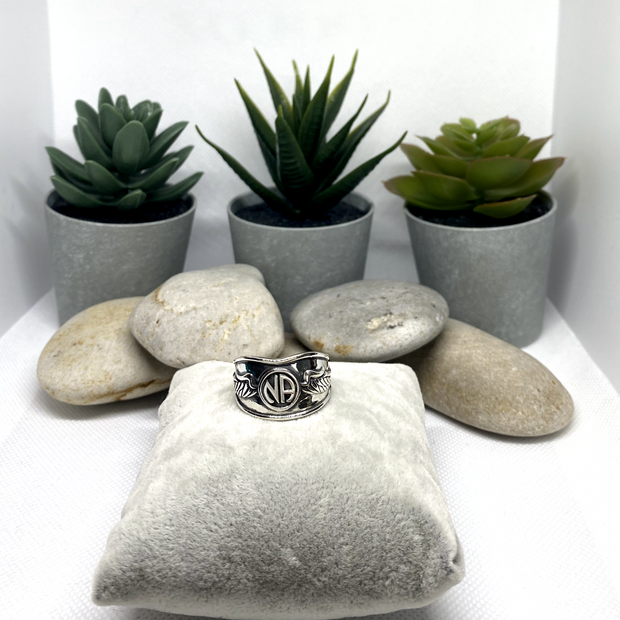 Wing Ring with NA in center (NAR-24) image 1