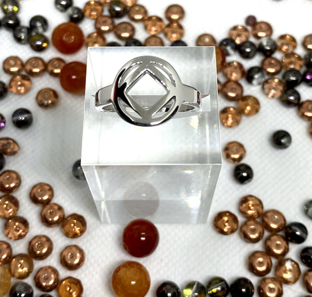 Sterling Silver Service Symbol Ring NAR-01 image 0