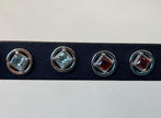 Small Sterling Silver Stud NA Earrings with stones NAE-12 image 1