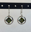 Medium Sterling Silver NA Earrings with stones NAE-08 image 10