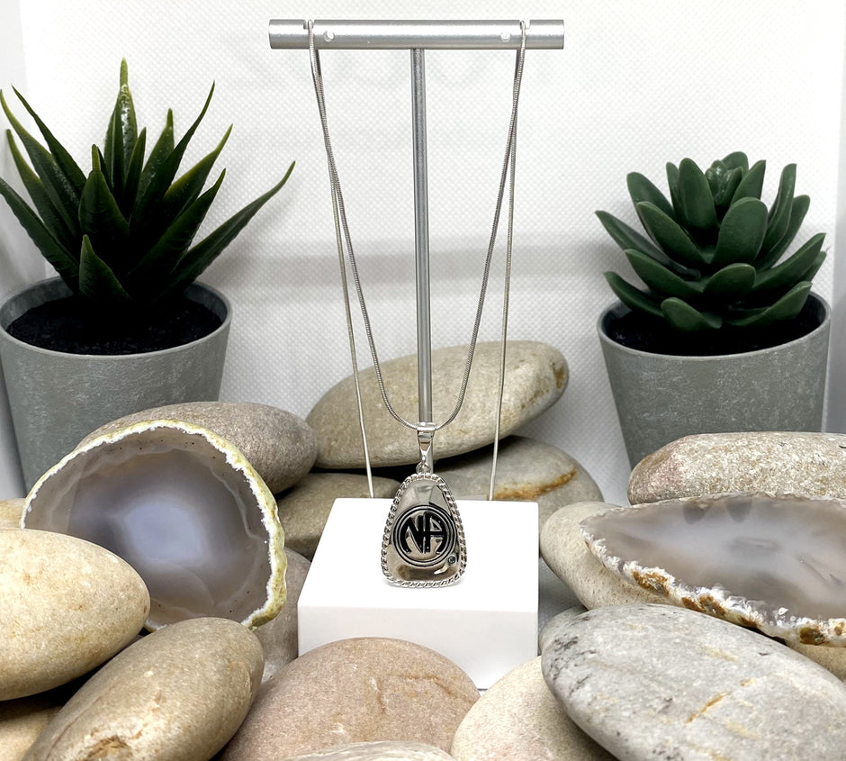 Small NA Just for Today Key Tag Pendant .925 sterling image 2