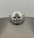 Skull with Service Symbol .925 Sterling silver NAR-30 image 0