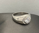 NA service symbol sterling silver ring with cubic zirconia NAR-26 image 5