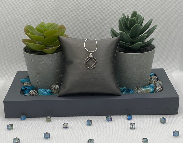 Medium NA Service Symbol  Pendant .925 sterling silver image 1