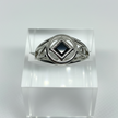NA Sterling Silver Service Symbol Ring with CZ NAR-03 image 2