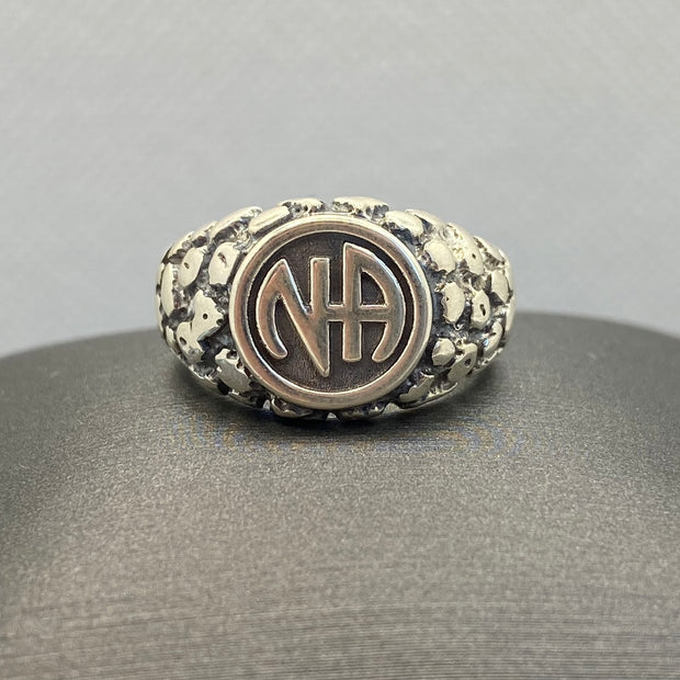 NA Nugget Signet Ring .925 Sterling Silver NAR-32 image 0