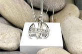 Large NA Pendant .925 sterling silver with 