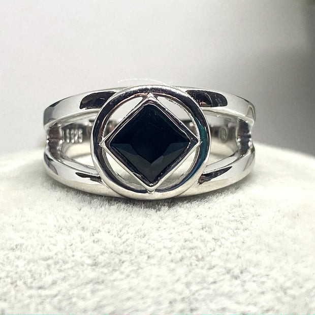 NA Service Symbol Ring with CZ (NAP-25) image 1