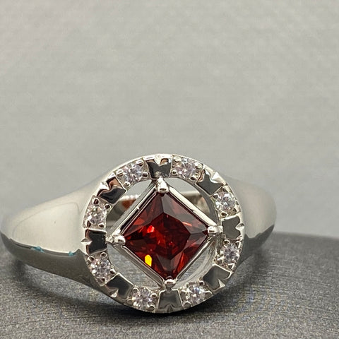 NA service symbol sterling silver ring with cubic zirconia NAR-04 image 6